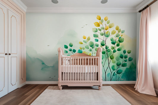 Easy-to-Apply Plant Wallpaper