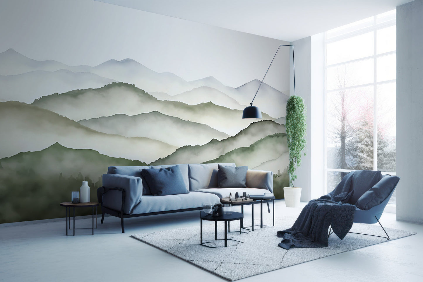PVC Free Mountain Wall Decoration