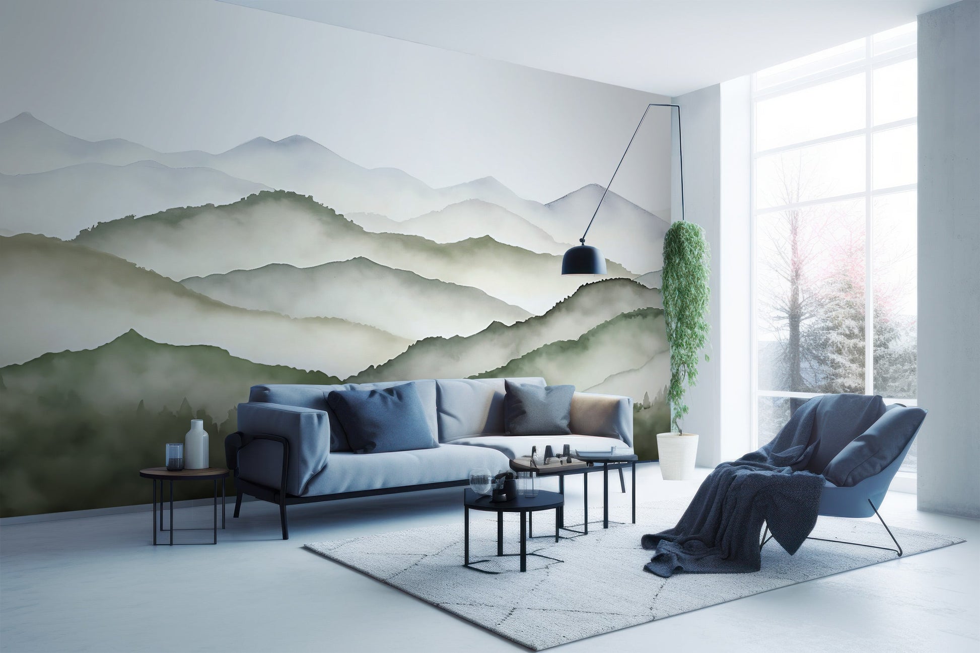 PVC Free Mountain Wall Decoration
