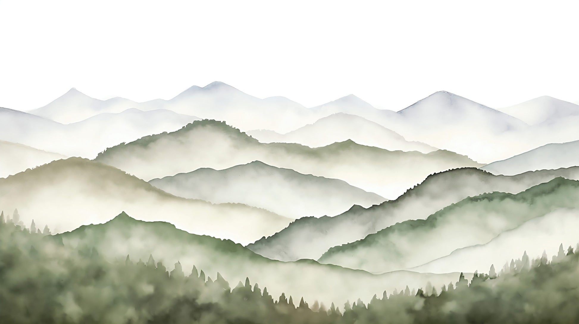 Toddler Room Mountain Wall Art