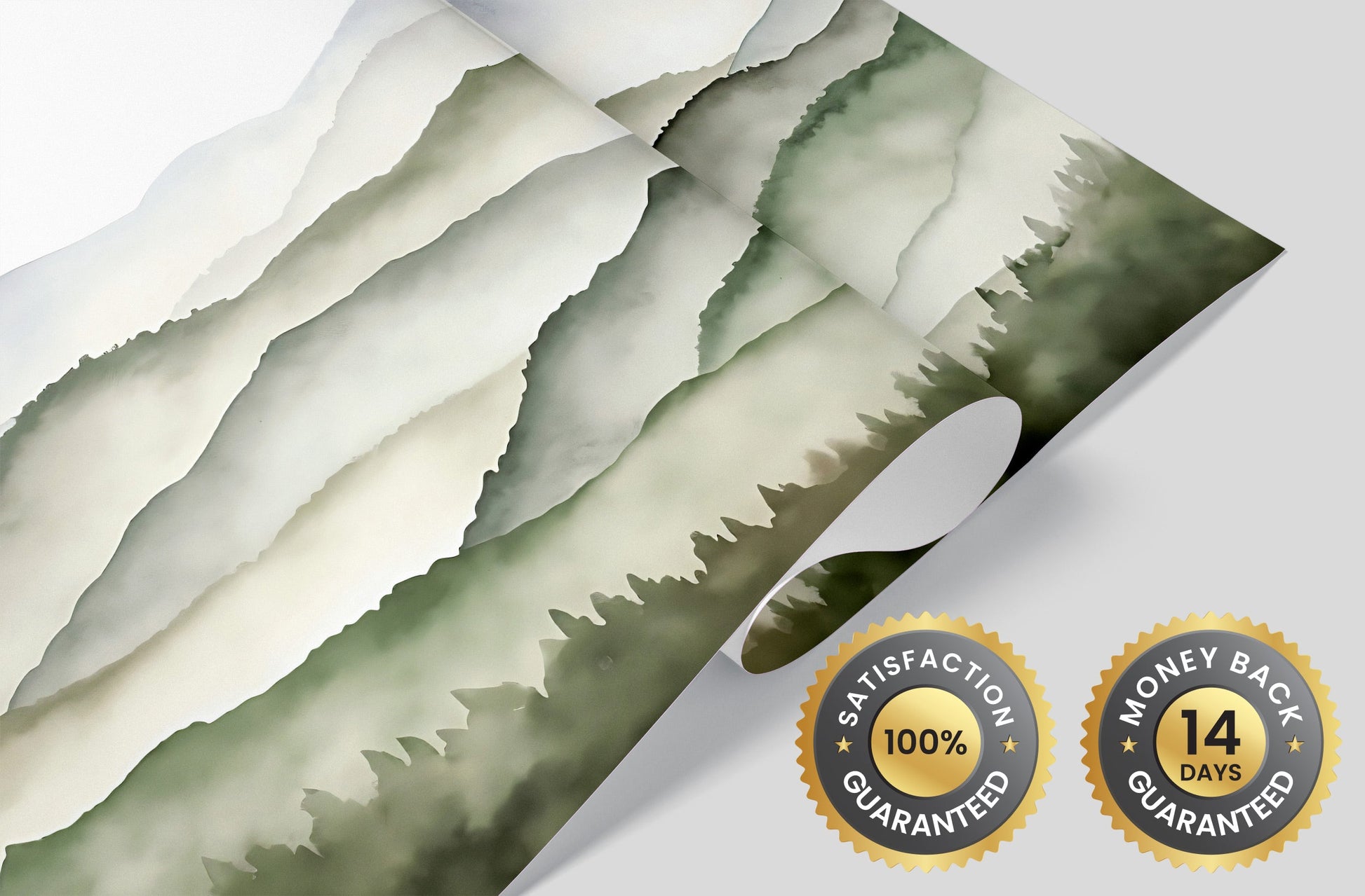 Mountain Landscape Nursery Wallpaper