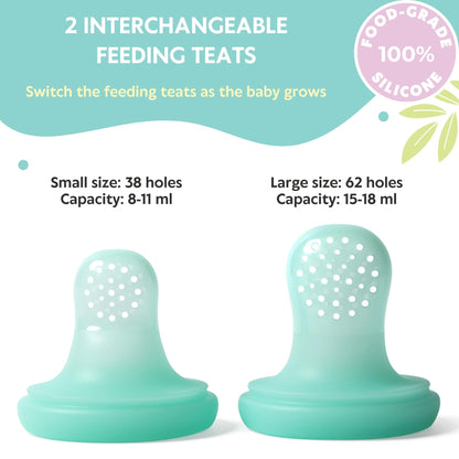 Baby Fruit Feeder Soft Silicone Food Nibbler Bunny Teether Set