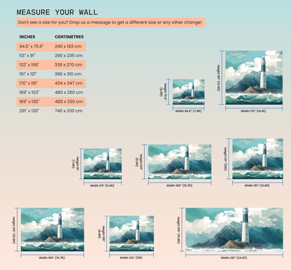 J M W Turner Inspired Dining Room Wallpaper with Ocean Lighthouse Motif