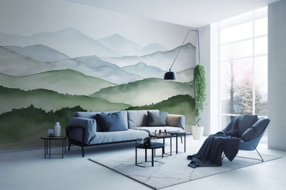 Mountain Range Nursery Wall Decoration