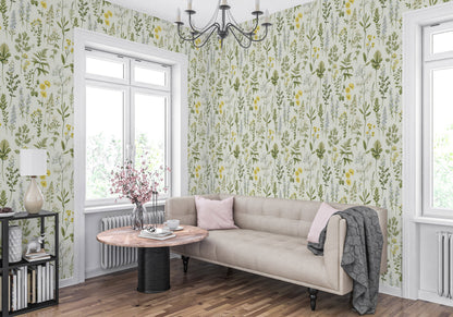 Easy-to-Apply Botanical Wall Decal for Effortless Room Enhancement