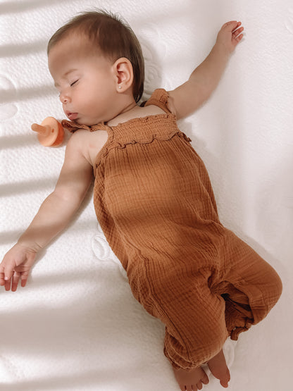 Jacquard Bamboo Crib Mattress Protector 52x28 in