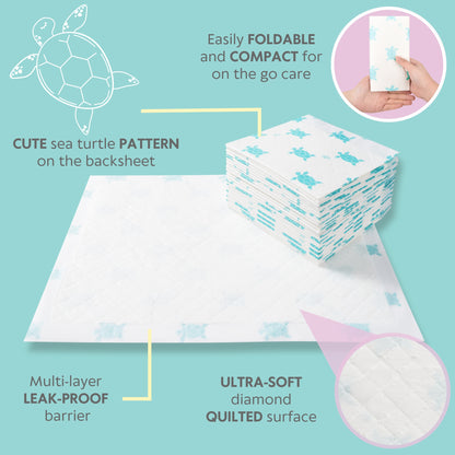 Baby Disposable Changing Pads 65-Pack