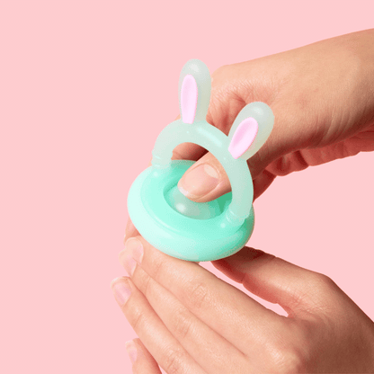 Baby Fruit Feeder Soft Silicone Food Nibbler Bunny Teether Set