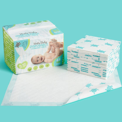 Baby Disposable Changing Pads 65-Pack