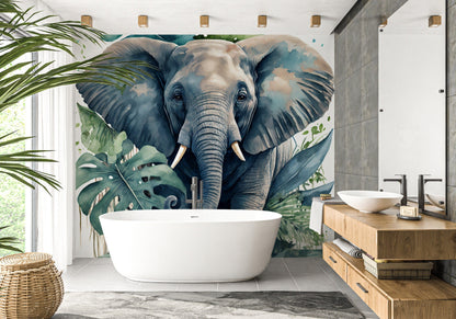 Jungle Elephant Wall Mural