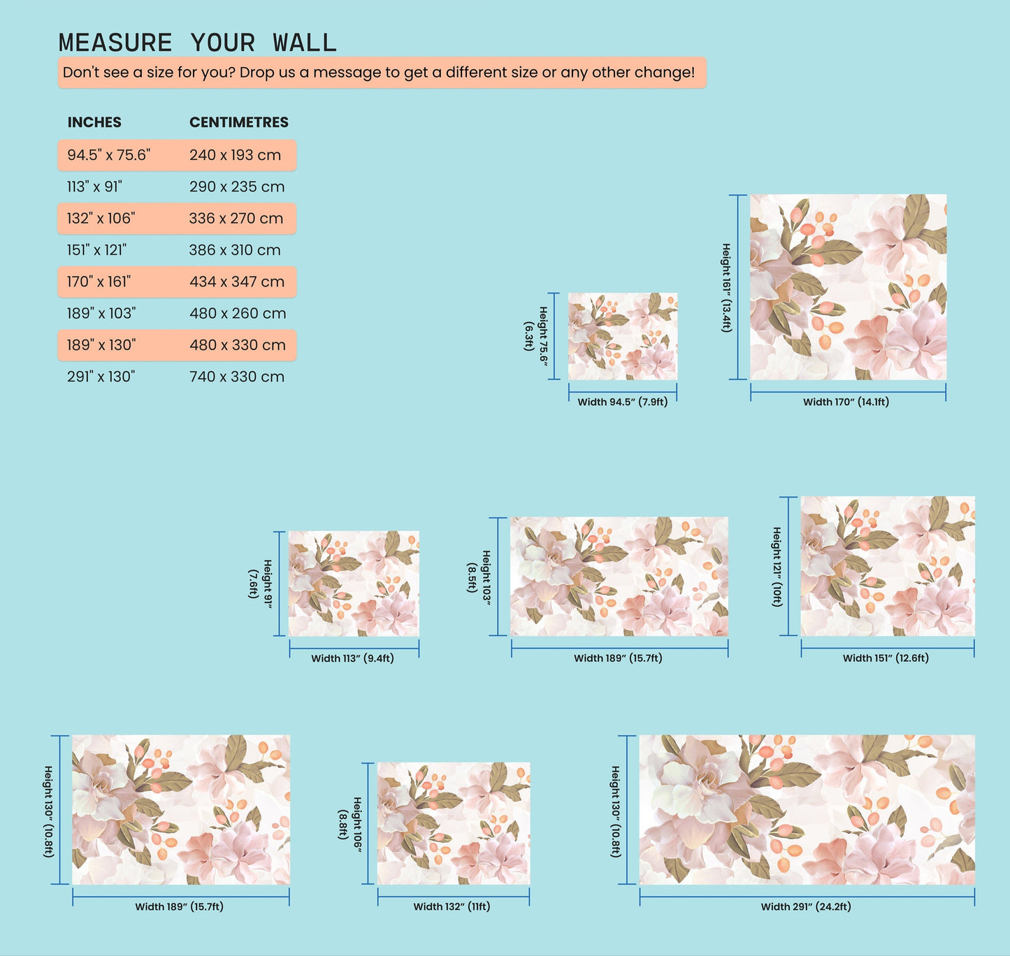 Pink Blossom Mural