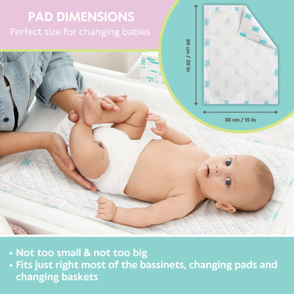 Baby Disposable Changing Pads 65-Pack