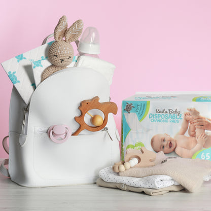 Baby Disposable Changing Pads 65-Pack