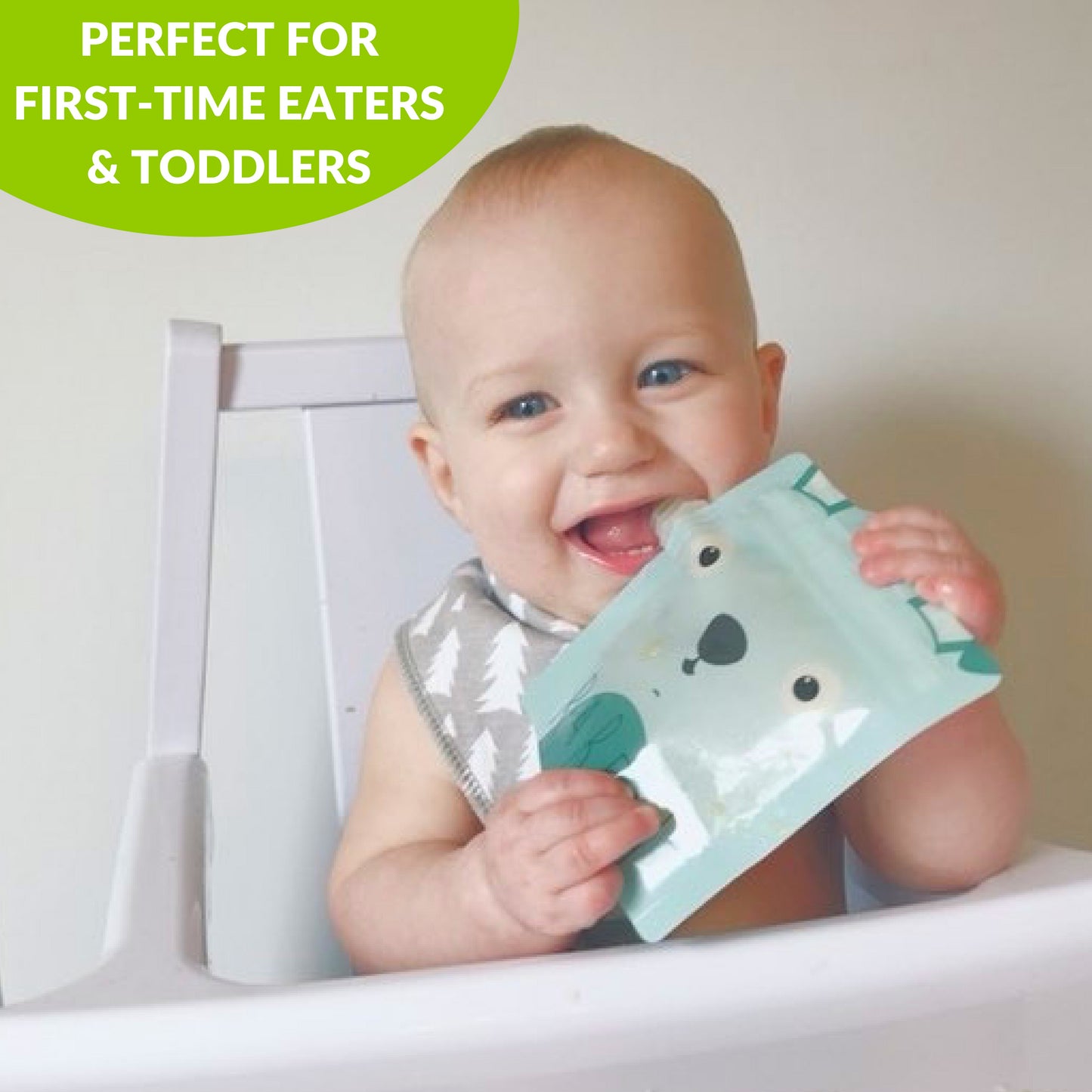 Reusable Food Pouches - Country Animals by Squeeze Meals®
