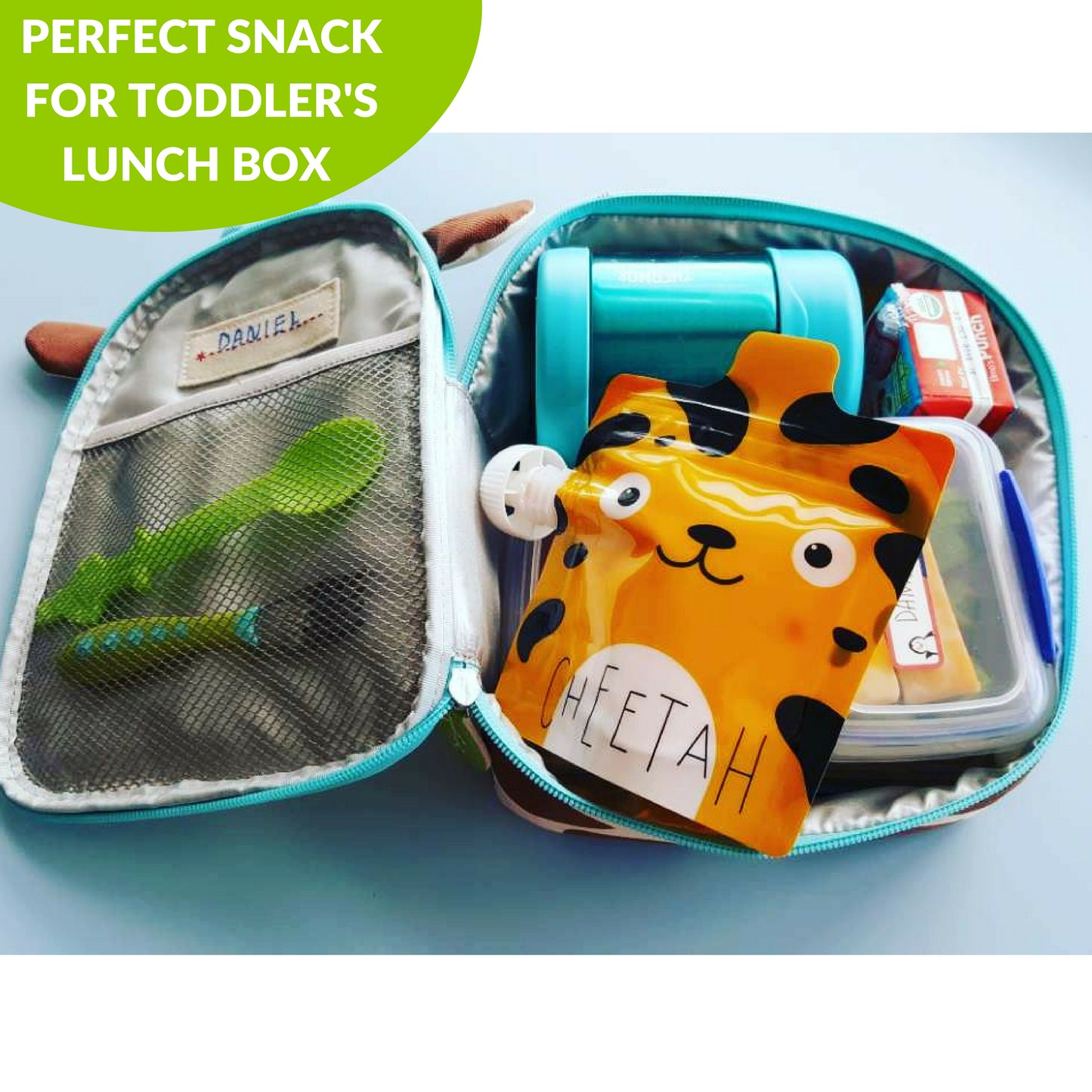 Reusable Food Pouches - Zoo Animals by Squeeze Meals®