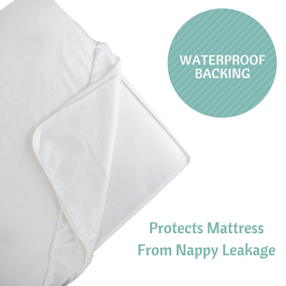 Jacquard Bamboo Crib Mattress Protector 52x28 in (REPACKAGED)